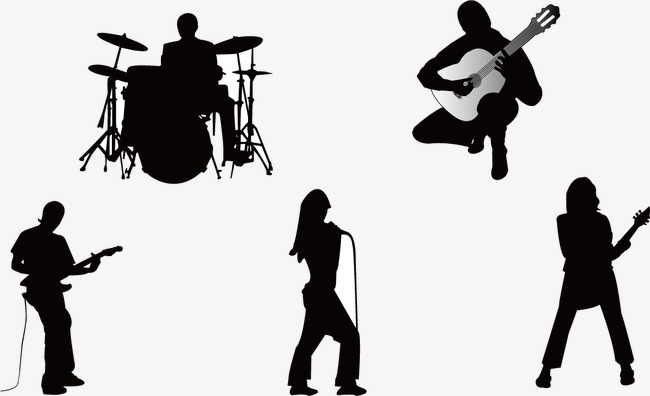650x396 Band, Sketch, Black And White Png And Vector For Free Download - Sketch Band