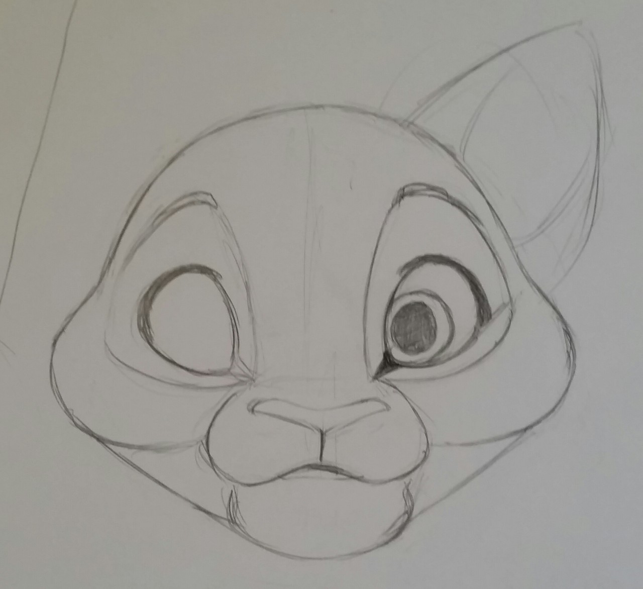 1280x1172 Toony Cat Base - Sketch Base