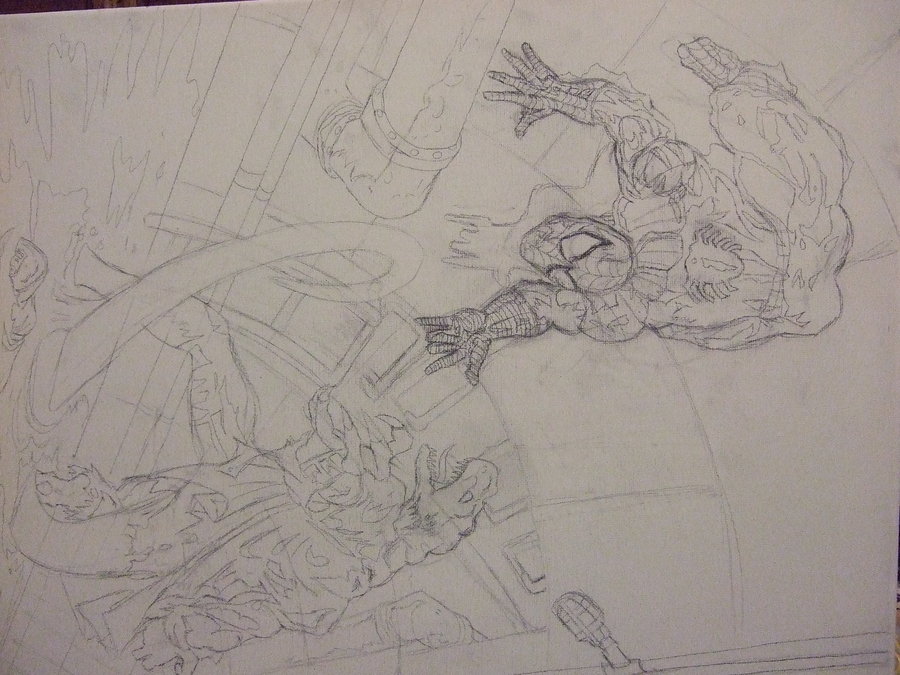 900x675 Pencil Sketch Of Spiderman Before Paint By Pineapplekiddo On - Sketch Before Painting