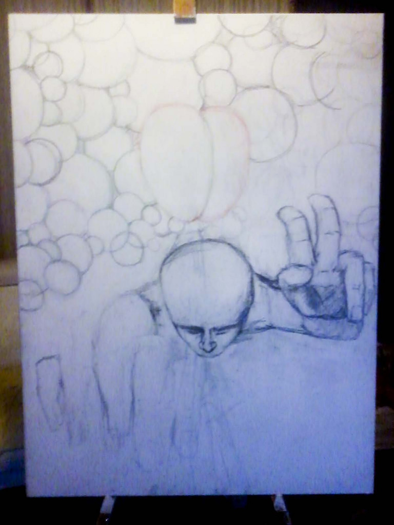 768x1024 Canvas Sketching Before Painting Begins (Copyright - Sketch Before Painting