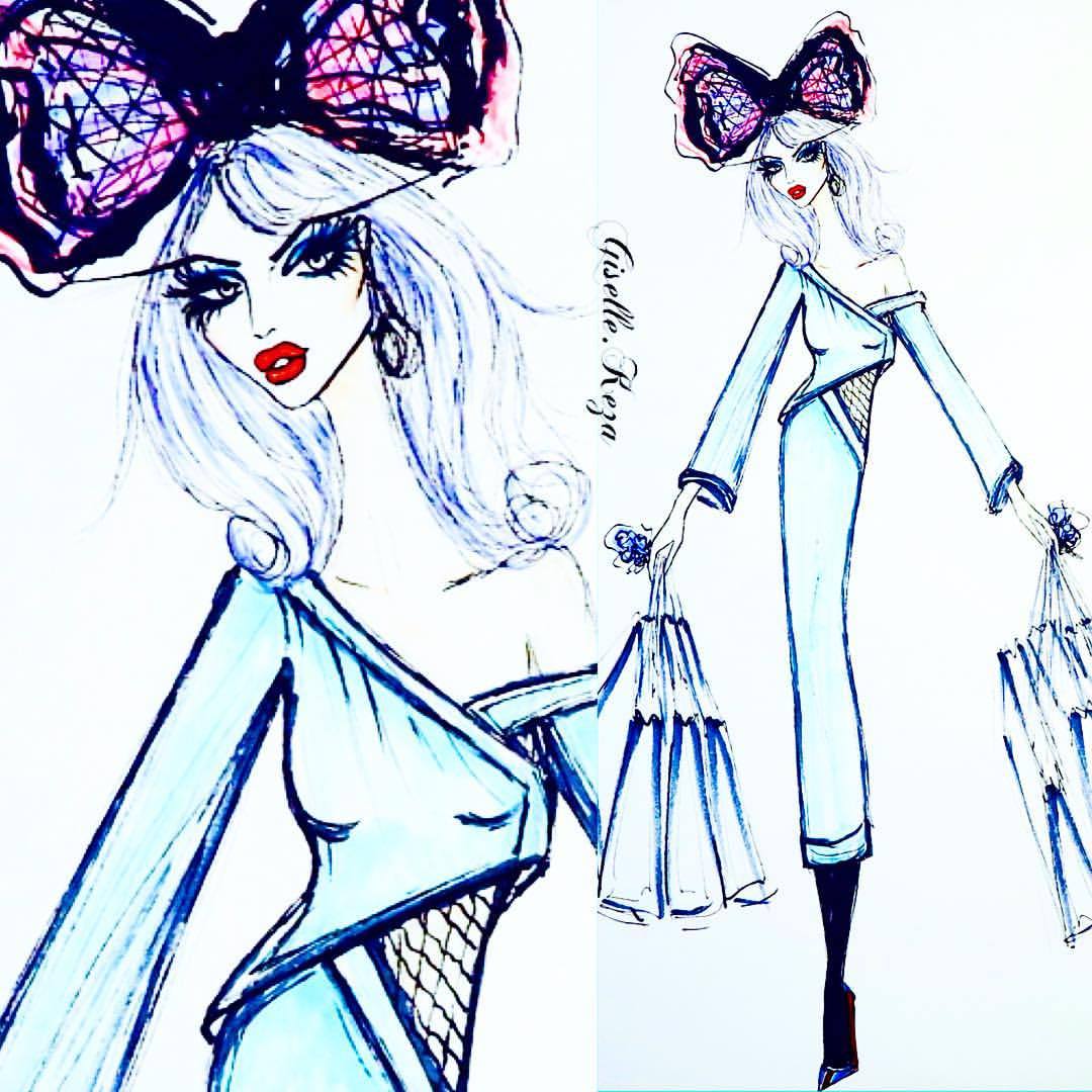 1080x1080 Gisele Keza Fashion Illustrations Doing What She Does Better - Sketch Better