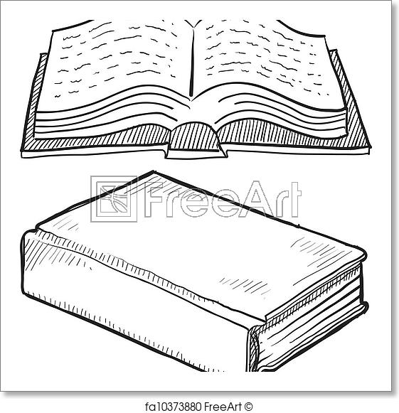 561x581 Free Art Print Of Book Or Bible Sketch. Doodle Style Book Or - Sketch Bible