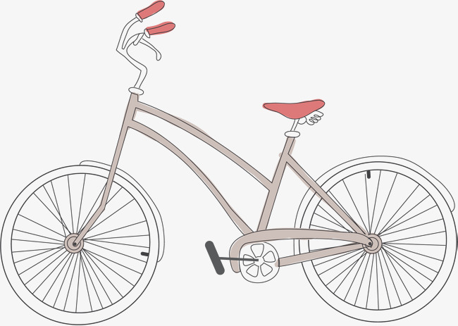 650x463 Sketch Bike Vector, Color, Hand Painted, Bicycle Png And Vector - Sketch Bike