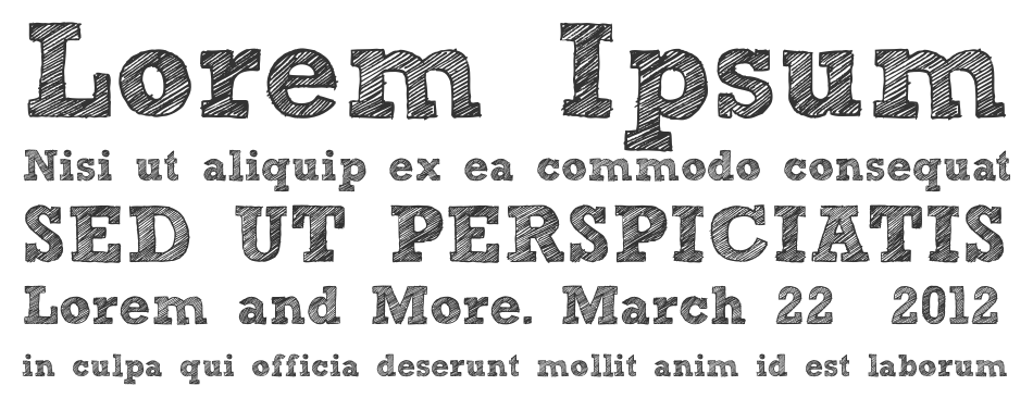 950x366 Sketch Block Font Sketch Block Typeface Free Fonts And Web Fonts - Sketch Block