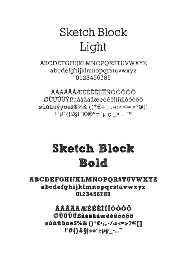 Sketch Block Bold at Explore collection of Sketch