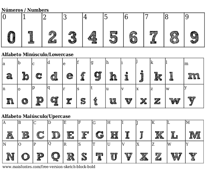 Sketch Block Bold at Explore collection of Sketch