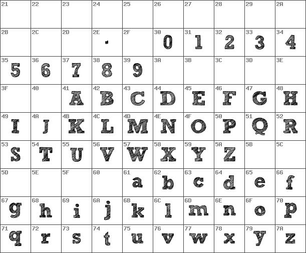 Sketch Block Font at Explore collection of Sketch