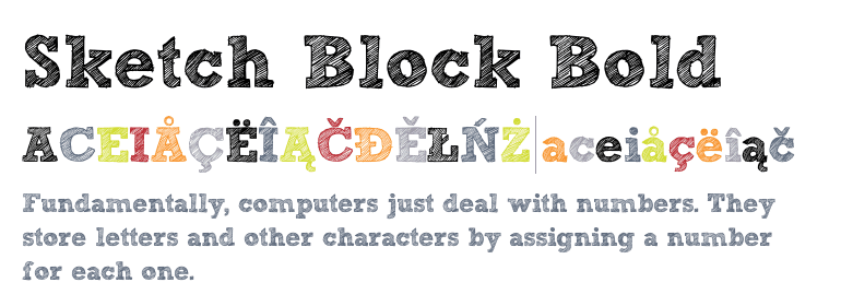770x280 Sketch Block Bold - Sketch Block Font