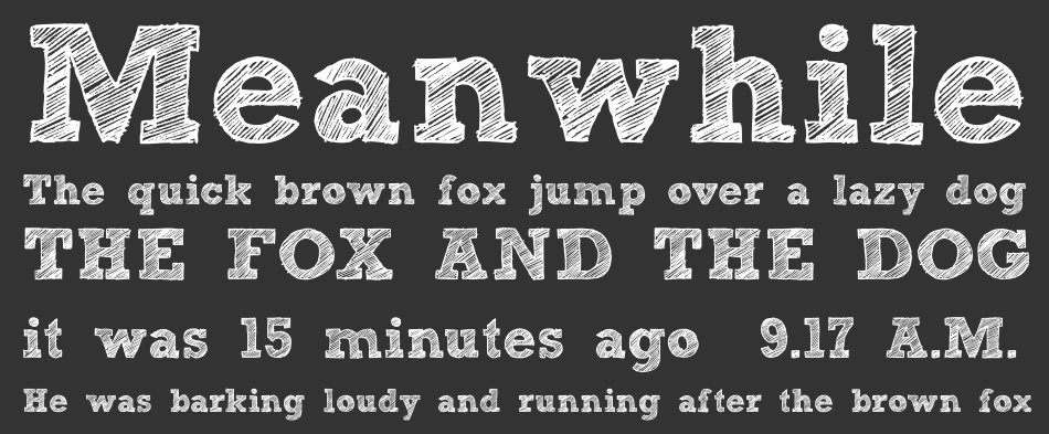 950x393 Sketch Block Font Sketch Block Typeface Free Fonts And Web Fonts - Sketch Block Font