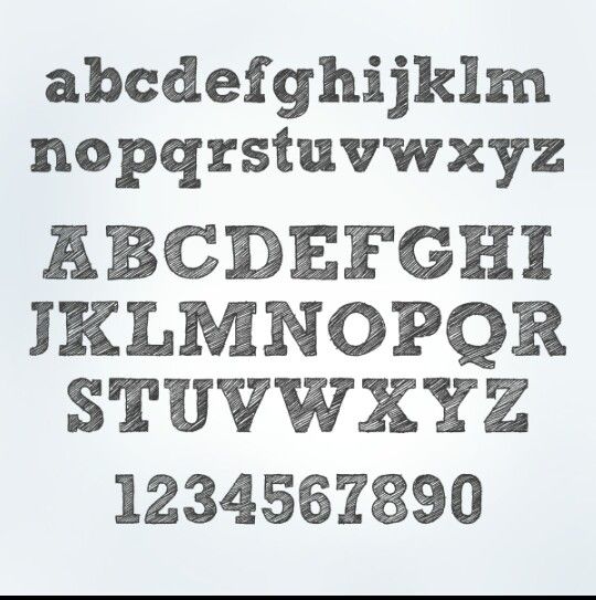 540x543 Sketch Block Font Fonts Fonts, Block Fonts And - Sketch Block Font