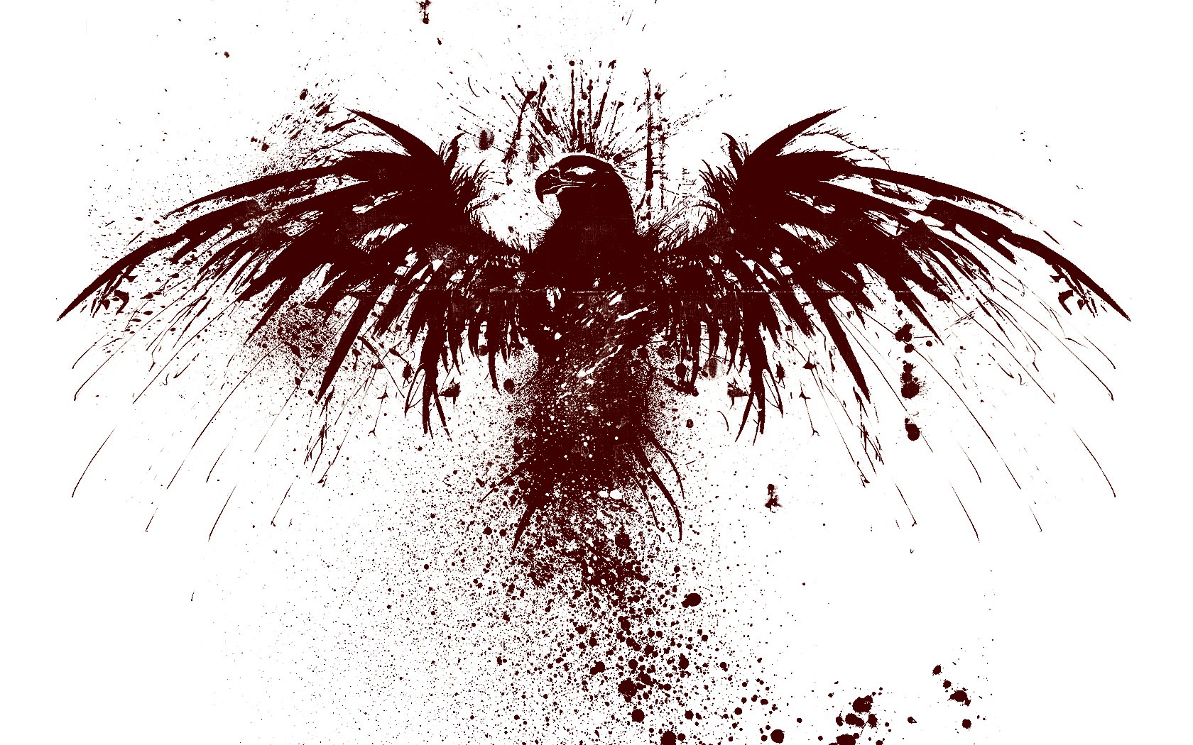 1680x1050 Wallpaper Drawing, Illustration, Birds, Animals, Artwork, Grunge - Sketch Blood