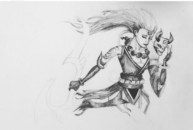 640x433 Blood Moon Diana Pencil Sketch League Of Legends Official Amino - Sketch Blood