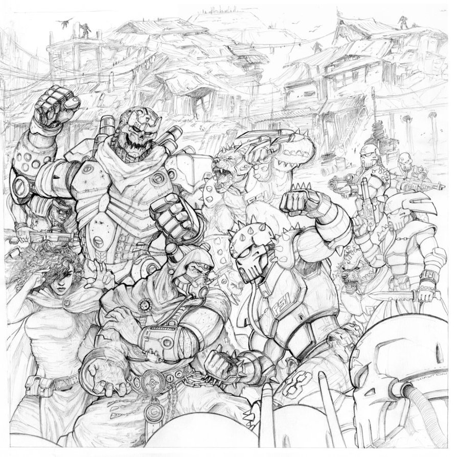 894x894 Rifts Board Game Box Cover Pencils By Chuckwalton - Sketch Board Game