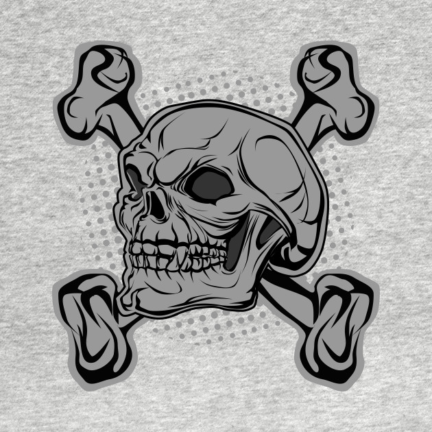 630x630 Skull And Bones - Sketch Bones