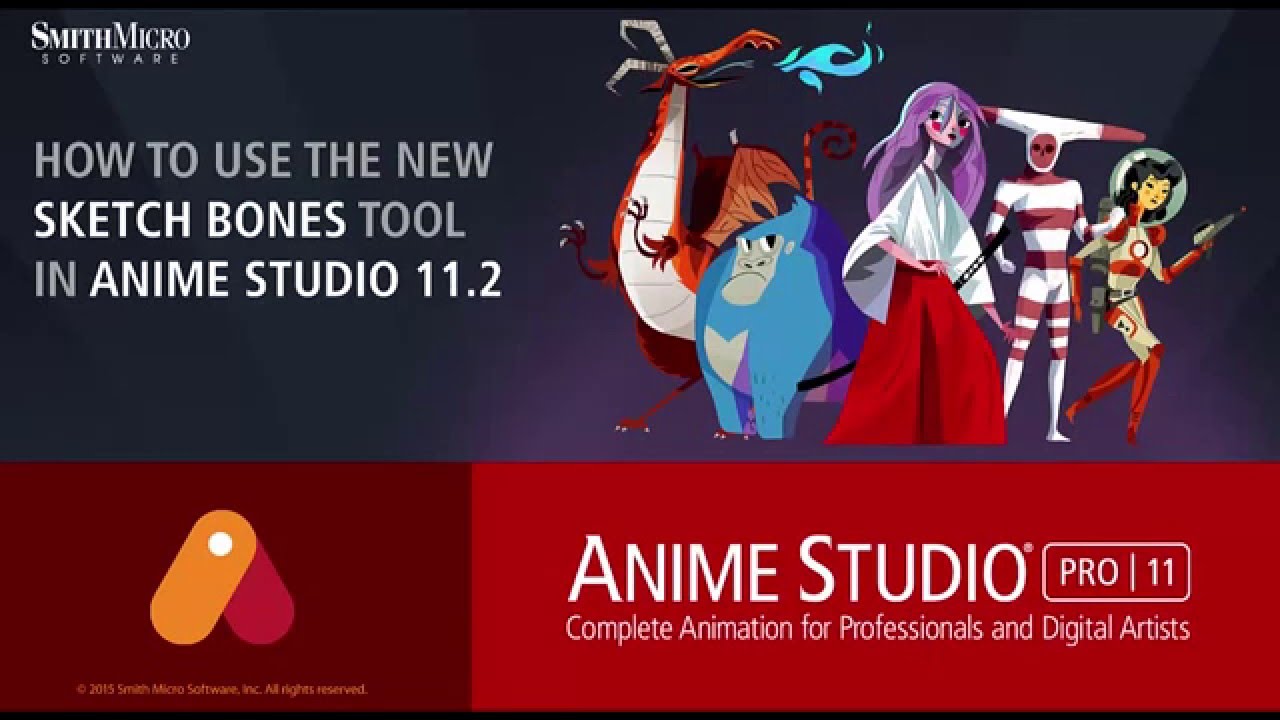 1280x720 Anime Studio Pro 11.2 - Sketch Bones
