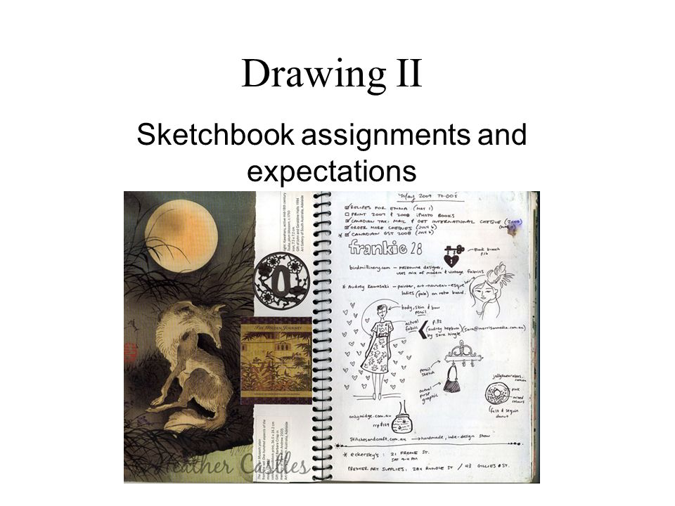 Sketch Book Assignments at Explore collection of