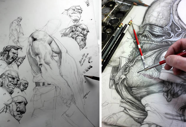 630x429 Character Design Sketchbook Assignments Examples - Sketch Book Assignments