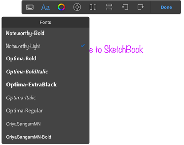 373x294 How To Use The Text Tools In Autodesk Sketchbook - Sketch Book Font