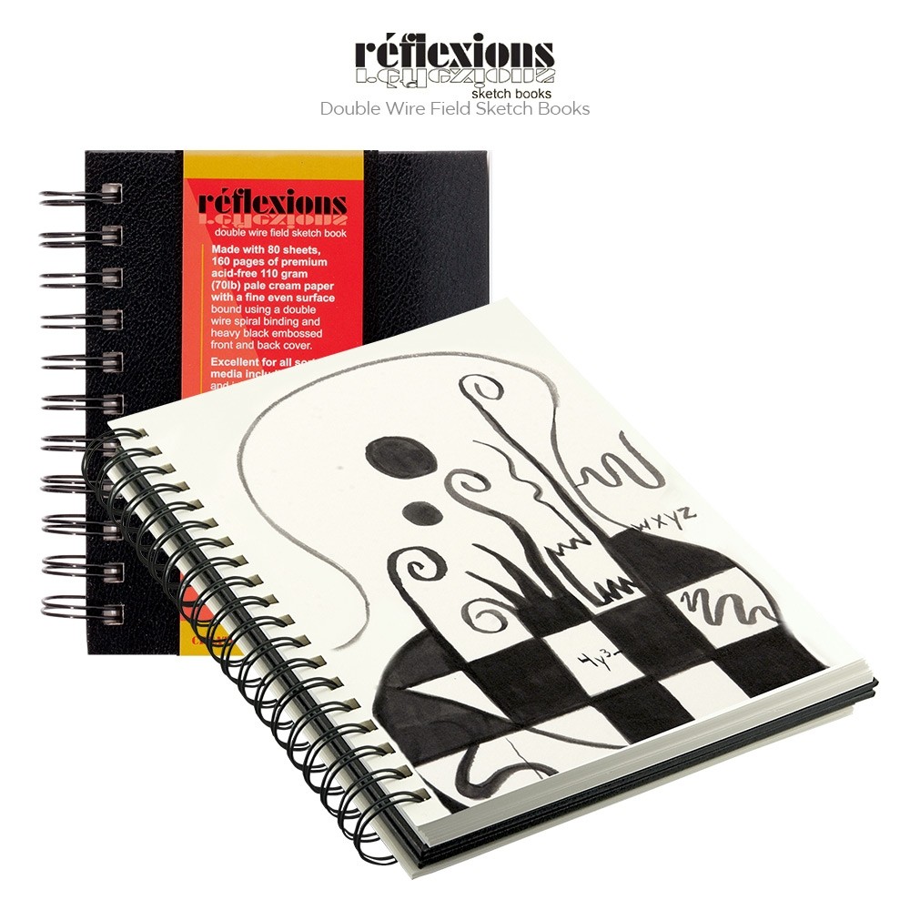 1000x1000 Reflexions Double Wire Field Sketch Books - Sketch Book Font