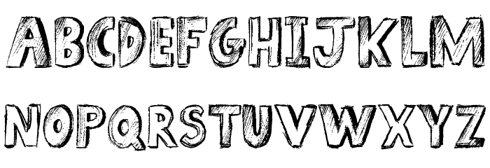 700x240 Sketch Book Font - Sketch Book Font