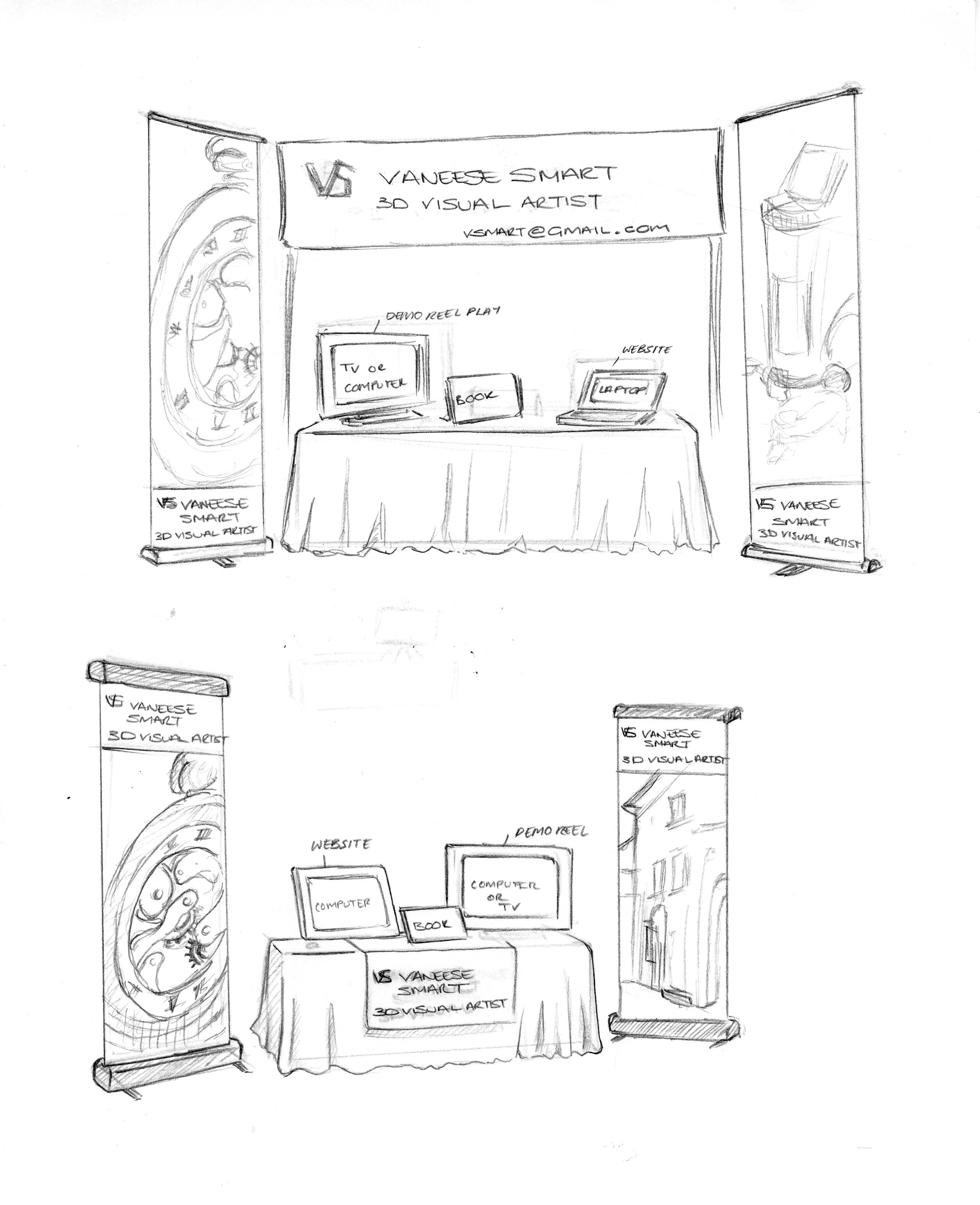 2562x3150 Portfolio Booth Ideas Vaneese Smart - Sketch Booth