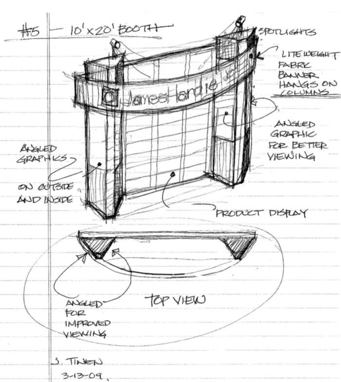 700x784 Trade Show Booth Design By Jay Tinen - Sketch Booth