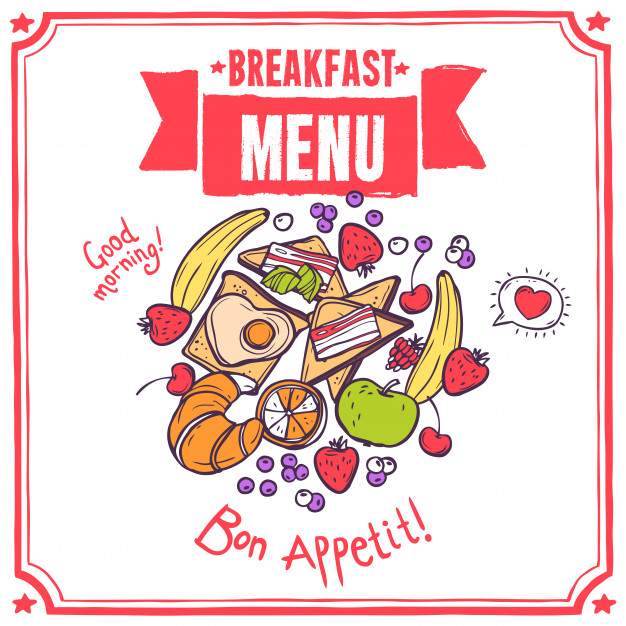 626x626 Breakfast Sketch Menu Vector Free Download - Sketch Breakfast