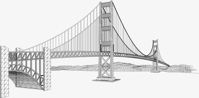 650x320 Bridge Sketch, Bridge Clipart, Sketch, Bridge Png Image And - Sketch Bridge