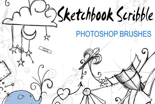 500x335 Sketch Photoshop Brushes For Hand Drawn Effects Photoshop - Sketch Brush