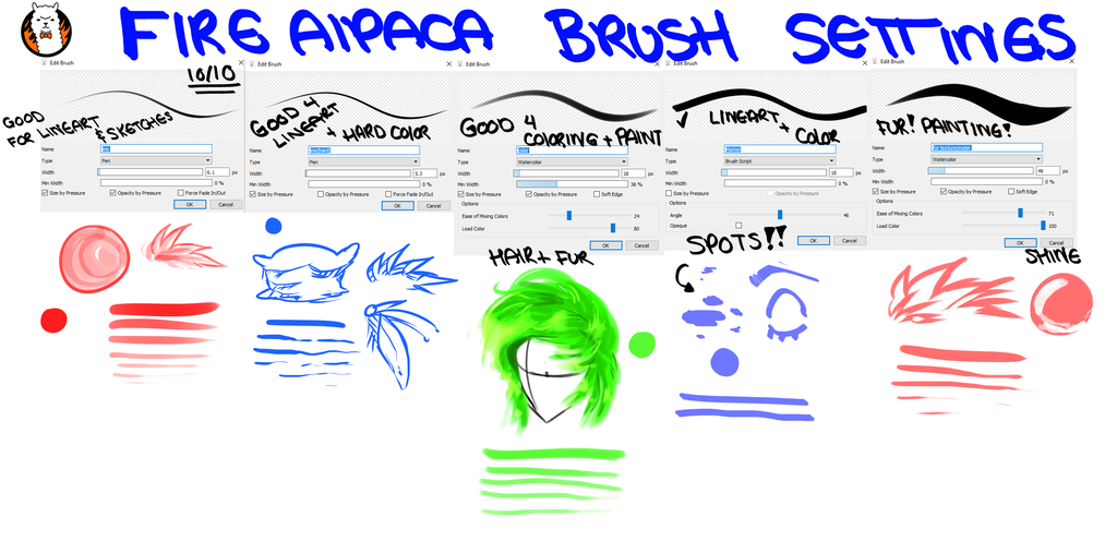 free brushes for firealpaca download
