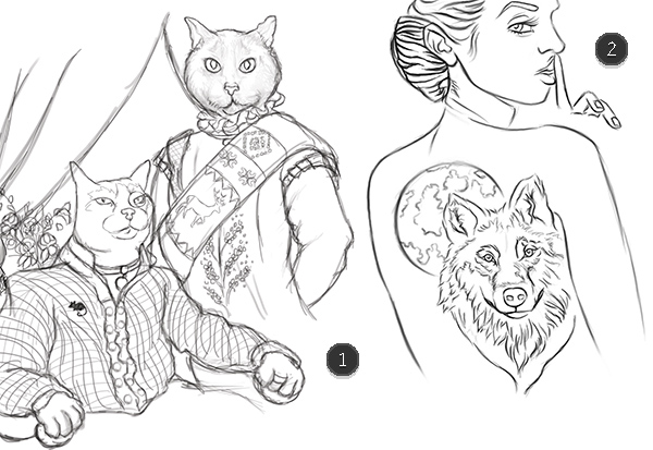 600x413 Digital Painting Tips How To Pick The Right Brushes - Sketch Brush Photoshop