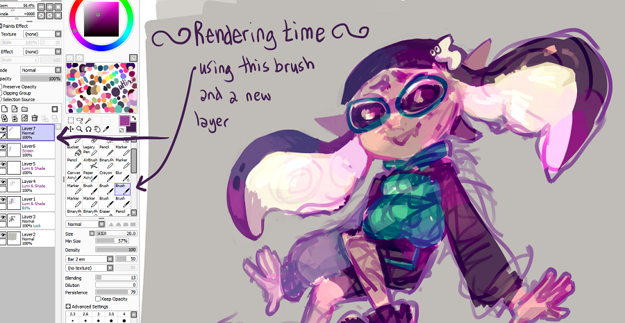 900x466 My Sai Drawing Process - Sketch Brush Sai