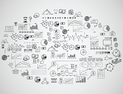 476x363 Infographics Collection Hand Drawn Doodle Sketch Business Ecomomic - Sketch Business