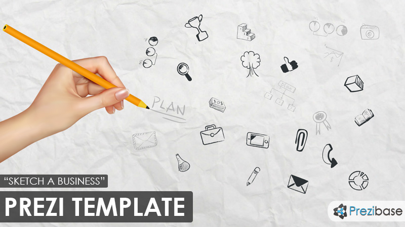 800x450 Sketch A Business Prezi Template Prezibase - Sketch Business