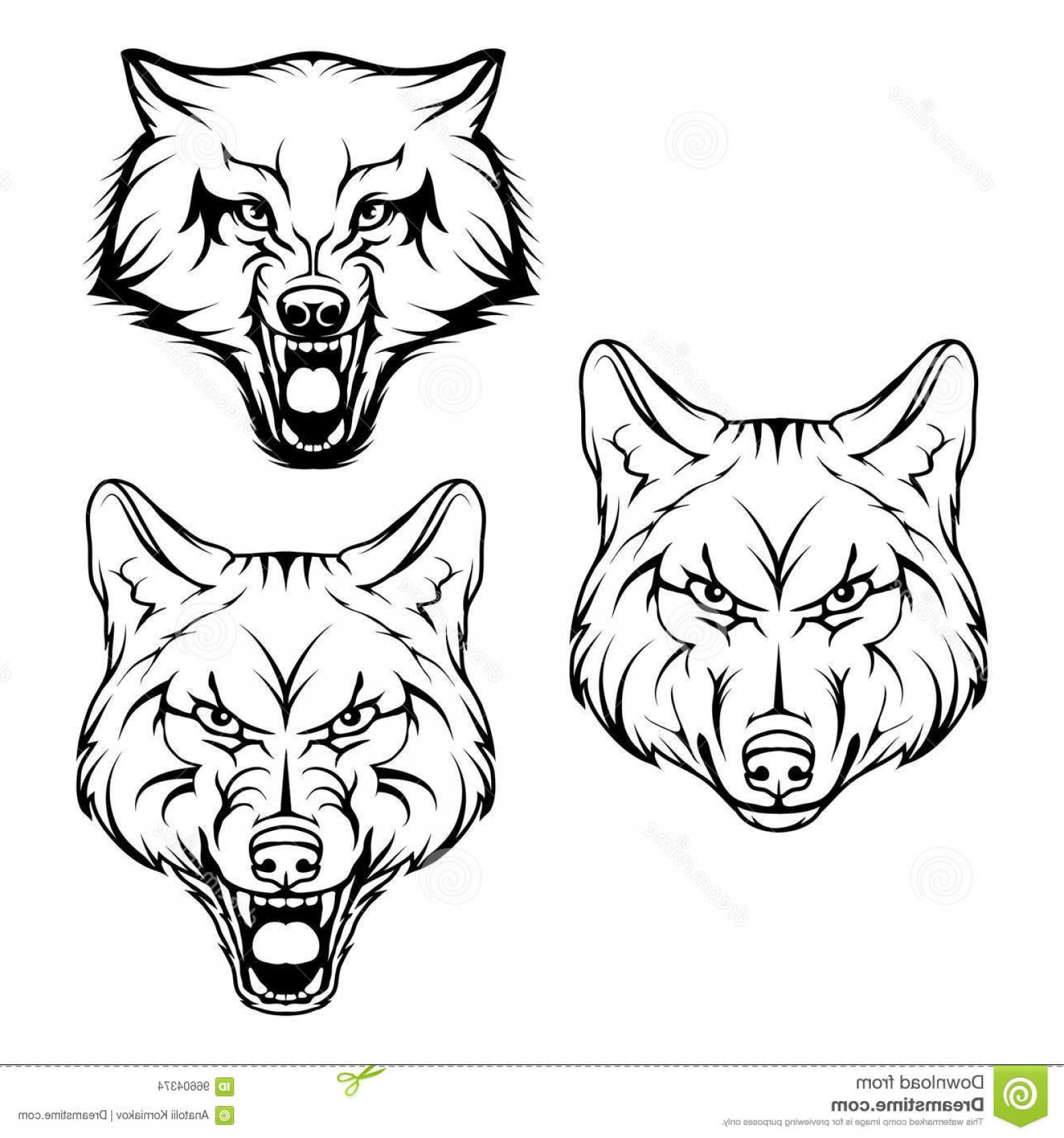 1560x1668 Stock Illustration Wolf Set Vector Sketch Business Sign Logotype - Sketch Business