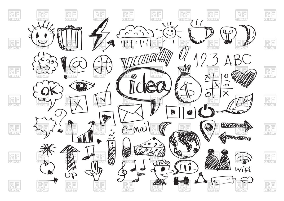 1200x848 Business Icons - Sketch Business