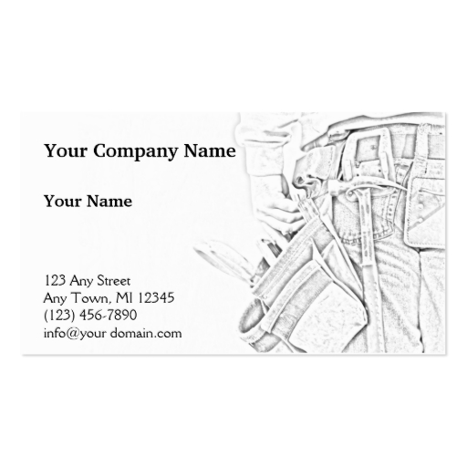 512x512 Construction Business Card Templates - Sketch Business Card Template