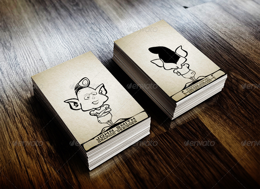 900x655 Business Card Sketch By Cosmin88 Graphicriver - Sketch Business Card Template