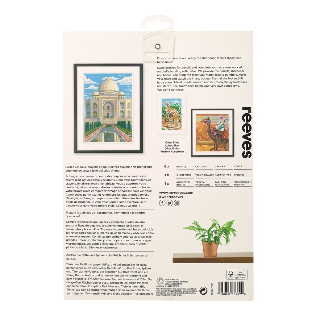 1024x1024 Reeves Sketch By Numbers - Sketch By Numbers