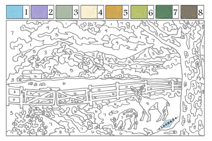 736x490 Sketch By Numbers For Adults Coloring - Sketch By Numbers