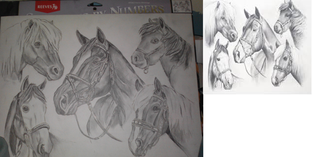 1024x511 Finished Reeves Sketch By Numbers By Decipherablebones - Sketch By Numbers