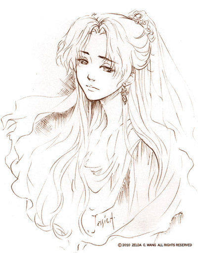 400x509 Oc Sketch Rhea By Zeldacw - Sketch C