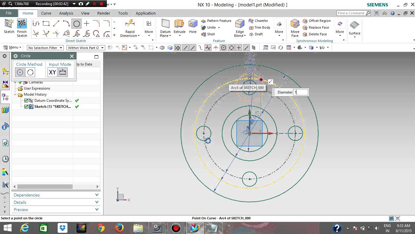 1360x768 How To Creat Sketch In Nx Cad(Sketch 2) - Sketch Cad