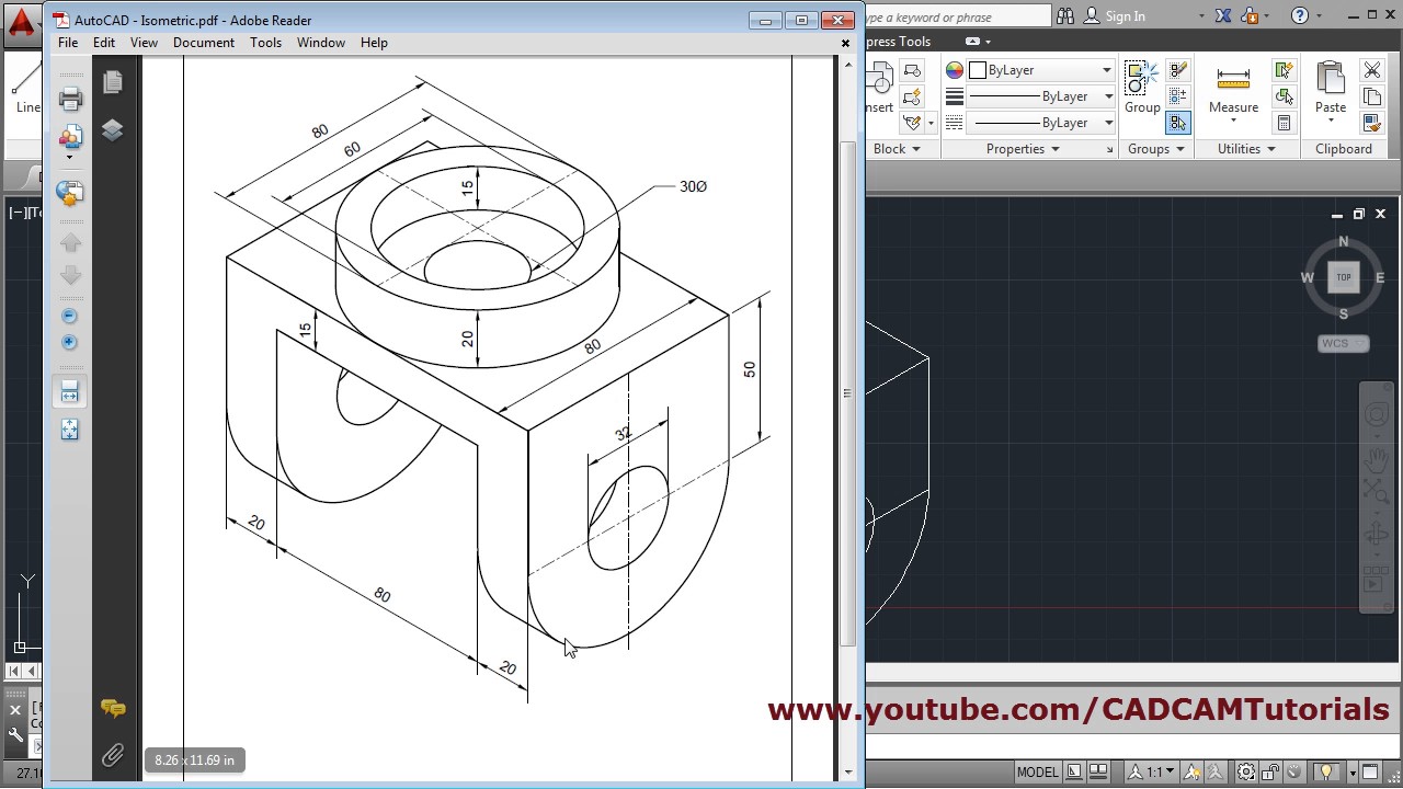 1280x720 How To Draw Isometric Drawing In Autocad - Sketch Cad