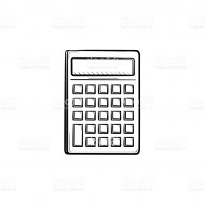 300x300 Stock Illustration Calculator Flat Design Long Shadow Image Arenawp - Sketch Calculator
