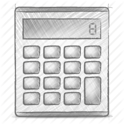 256x256 Calculator, Engineering, Hand Drawn, Sketch Icon - Sketch Calculator