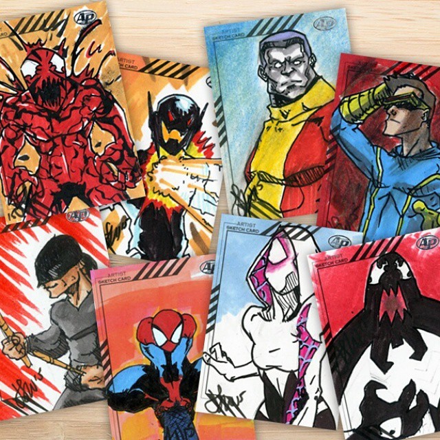 640x640 Marvel Retro Artist Proof Sketch Cards Art By Jarett Online - Sketch Card Artist