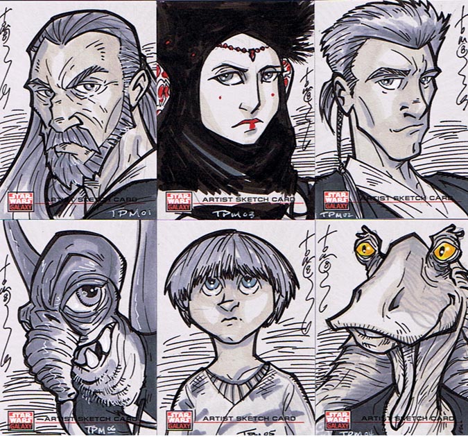 675x630 Sw Galaxy Sketch Cards 01 By Hodges Art - Sketch Card Artist
