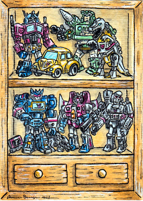 498x697 Transformers Cabinet - Sketch Card Artist