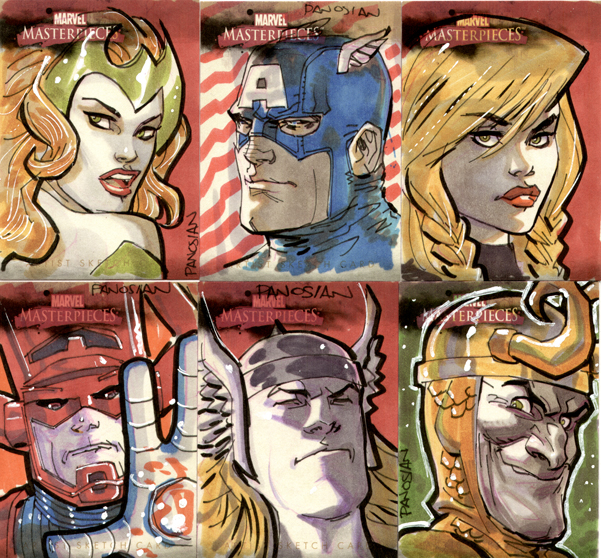 601x558 More Mavel Sketch Cards By Urban Barbarian - Sketch Cards